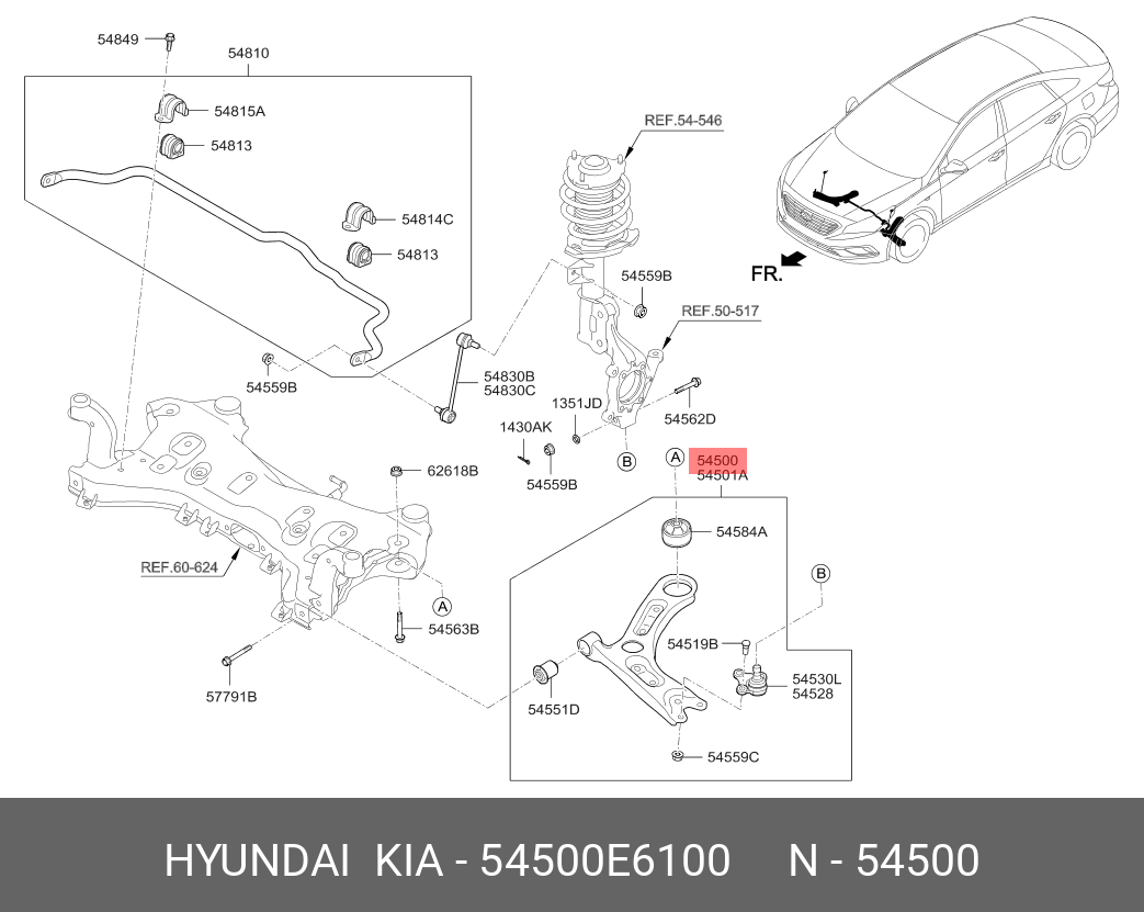 Каталог запчастей hyundai sonata. Ref.50-517 Kia. 57799-4d200. 54551c1000. 1430003257b.