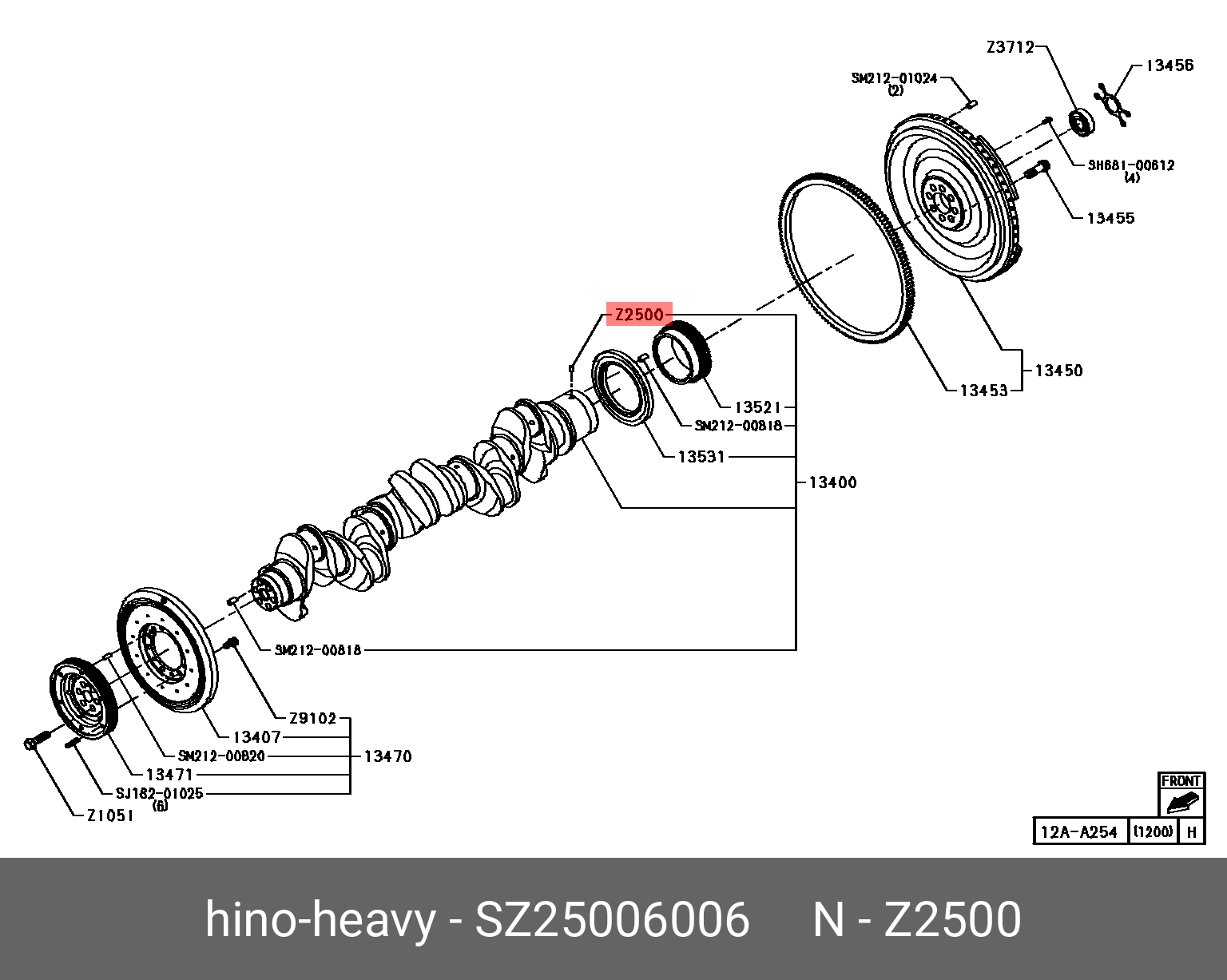 SZ25006006 HINO ПАЛЕЦ (SZ25006006) | Купить запчасть