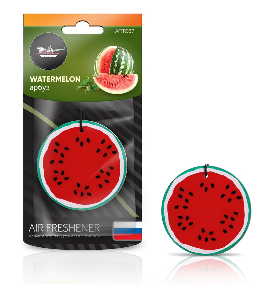Ароматизатор подвесной пластик Сочный фрукт арбуз(доставка 2-3 часа)