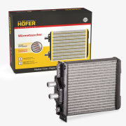 Радиатор отопления ВАЗ 2170 (с А/С Panasonic, паяный, алюм) HOFER HF730239