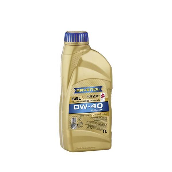 Масло моторное RAVENOL SSL 0W-40 1л (синтетика+ПАО)