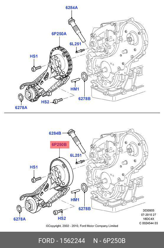 Замена ремня ГРМ на Ford Focus, двигатель Zeteс 