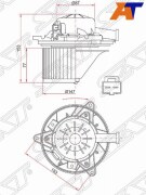 мотор печки (вентилятор отопителя салона) Chevrolet Cruze 09- Opel Insignia 08-