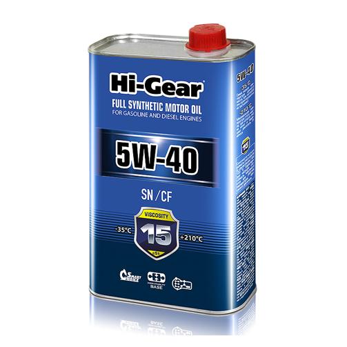 HI GEAR 5W40 SN/CF Масло синтетическое (1L)