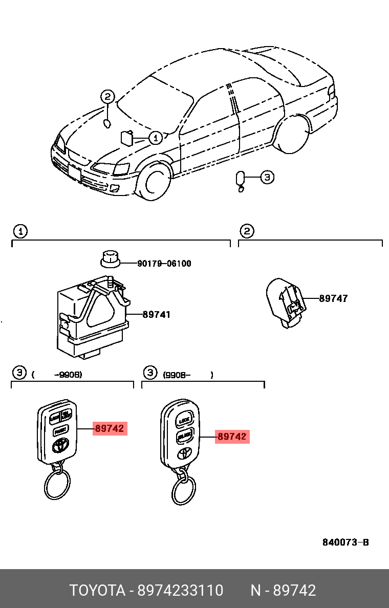 8974233110 TOYOTA TRANSMITTER, DO - купить, цена в Санкт-Петербурге