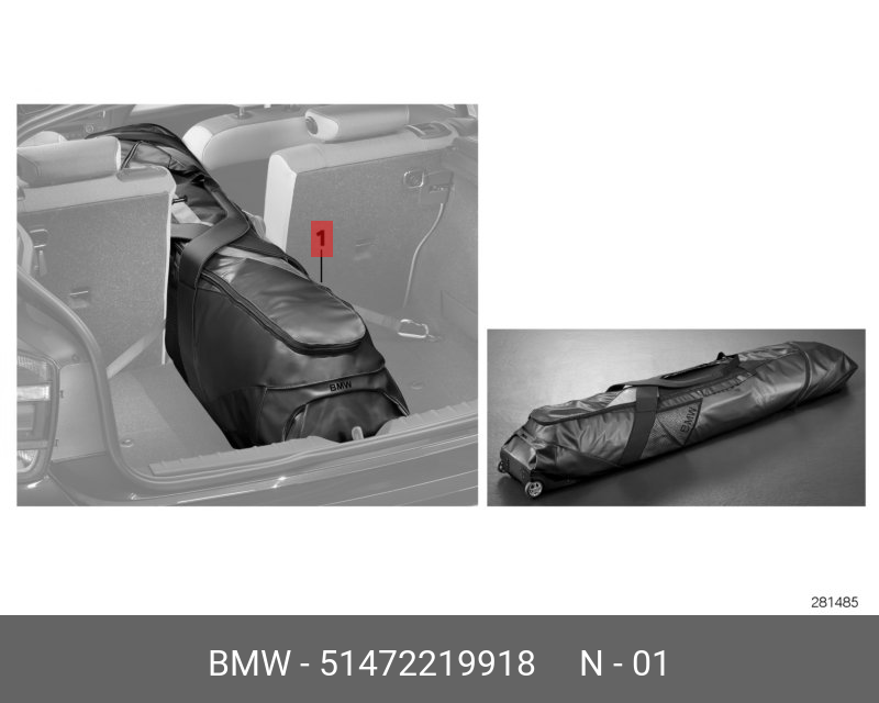 Genuine BMW Ski and snowboard case bag Sport Line 