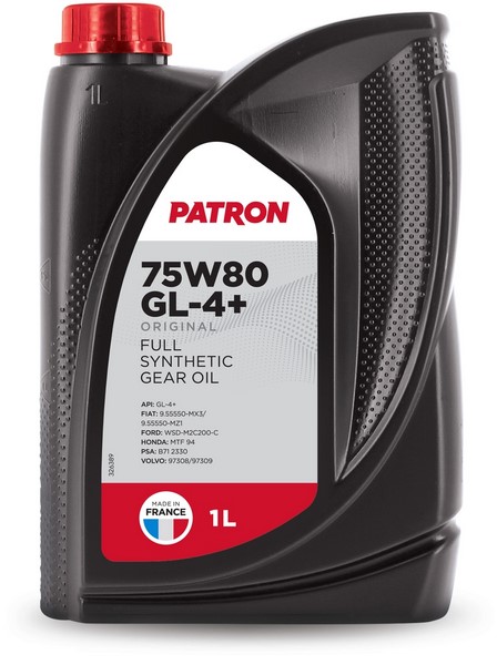 масло трансмиссионное "PATRON 75W80 GL4+ 1L ORIGINAL (МКПП)", 1 л.
