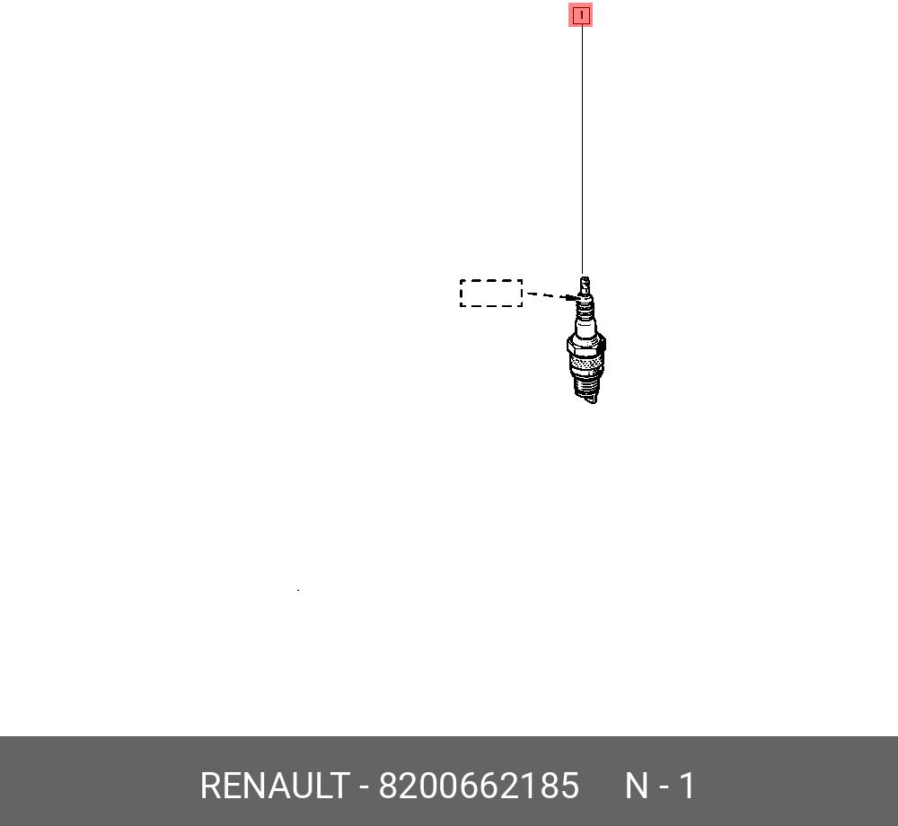 Свеча зажигания   RENAULT арт. 8200662185