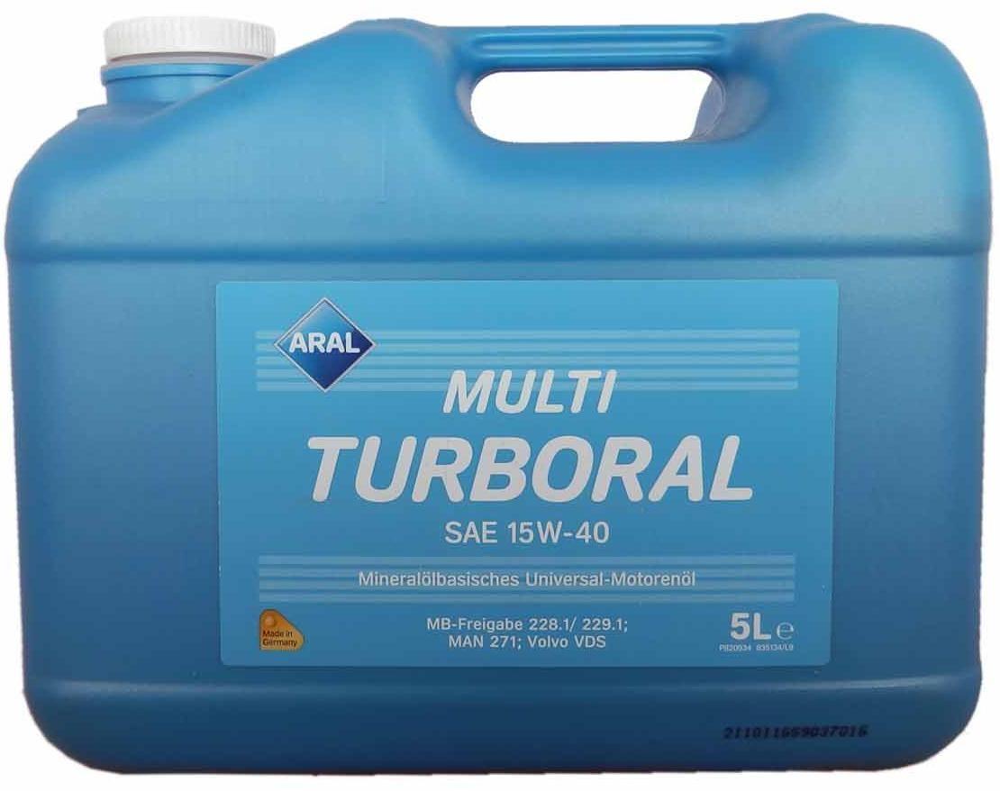 Масло моторное минеральное "MultiTurboral 15W-40", 5л