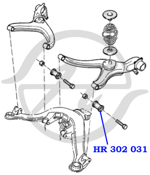 hanse hr202168 сайлентблок рычага подвески