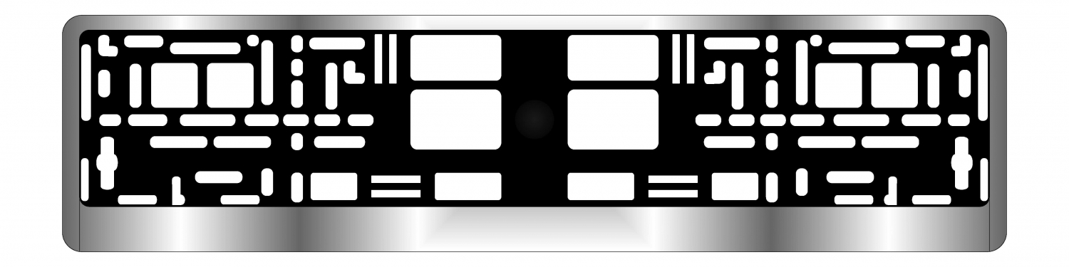  Рамка под номерной знак хром RN-12 a78487s
