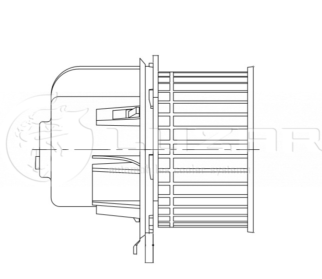 мотор печки (вентилятор отопителя салона) а/м Ford Transit (94-)/Transit (06-) (LFh 10AB)
