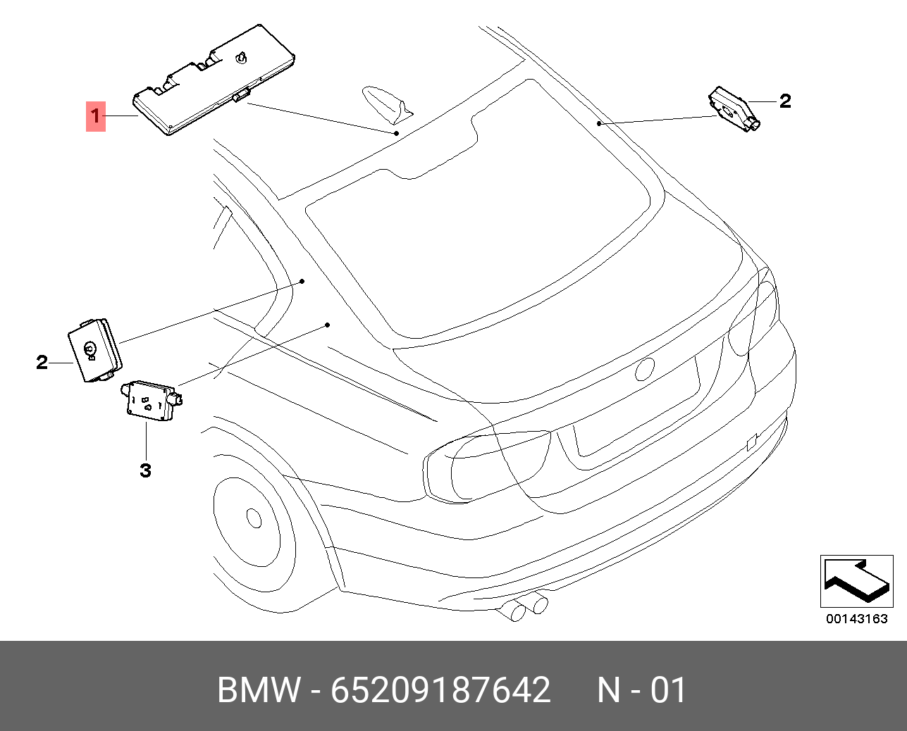 Купить Усилитель разнесенной антенны BMW 65 20 9 187 642 по низкой цене в  интернет-магазине amry.ru