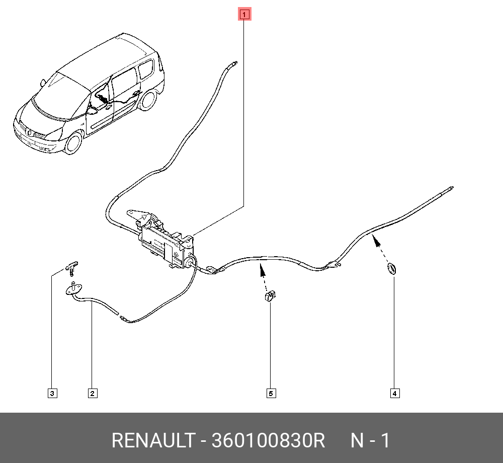 01_Electric parking brake (EPB) - Renault Grand Scenic II, 1,5 л, 2004 года поло