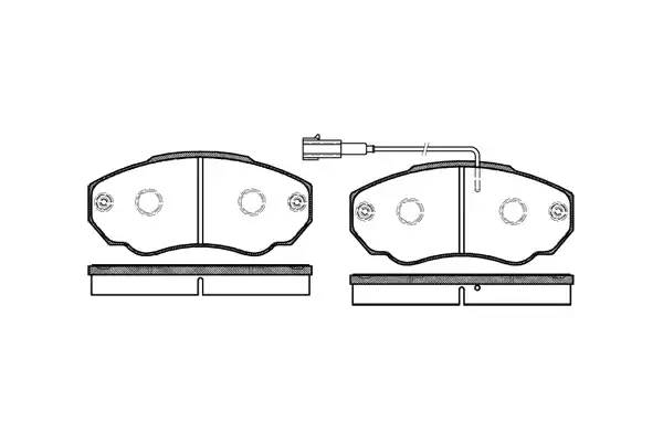 колодки тормозные передние Q11/15  R15 с датчиком