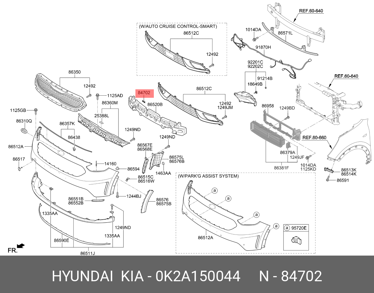 Клипса крепления панелей бампера HYUNDAI KIA 0K2A150044 купить в  Симферополе, Севастополе, Крыму