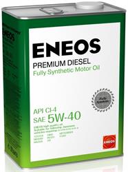 Масло моторное "ENEOS Premium Diesel 5W-40 API CI-4", 4л