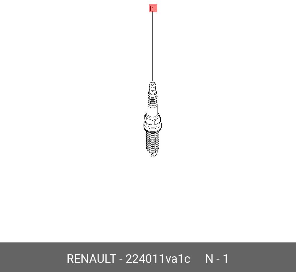 Свеча зажигания   RENAULT арт. 22 40 11V A1C