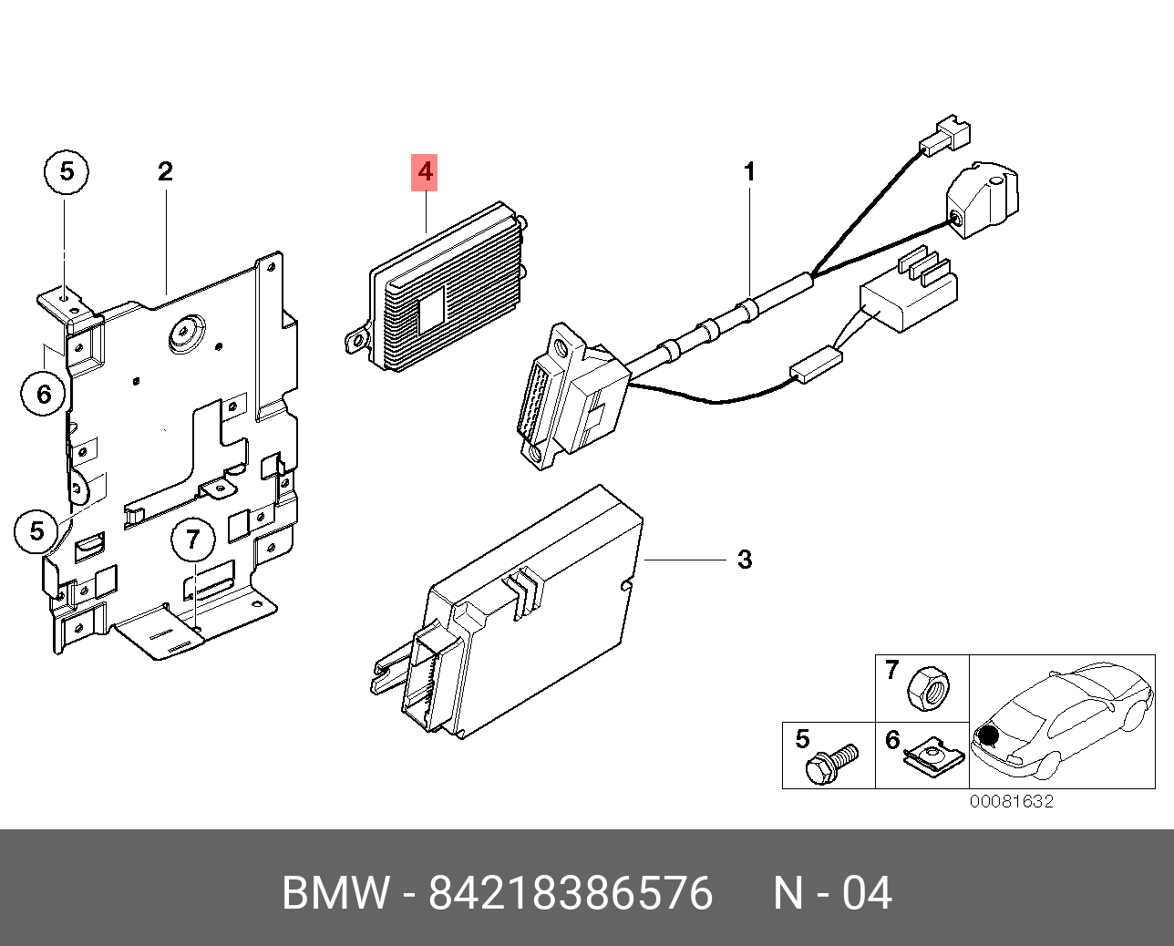 Купить Компенсатор провода телефона сети D Е46,39,38,Х5 BMW 84 21 8 386 576  по низкой цене в интернет-магазине amry.ru