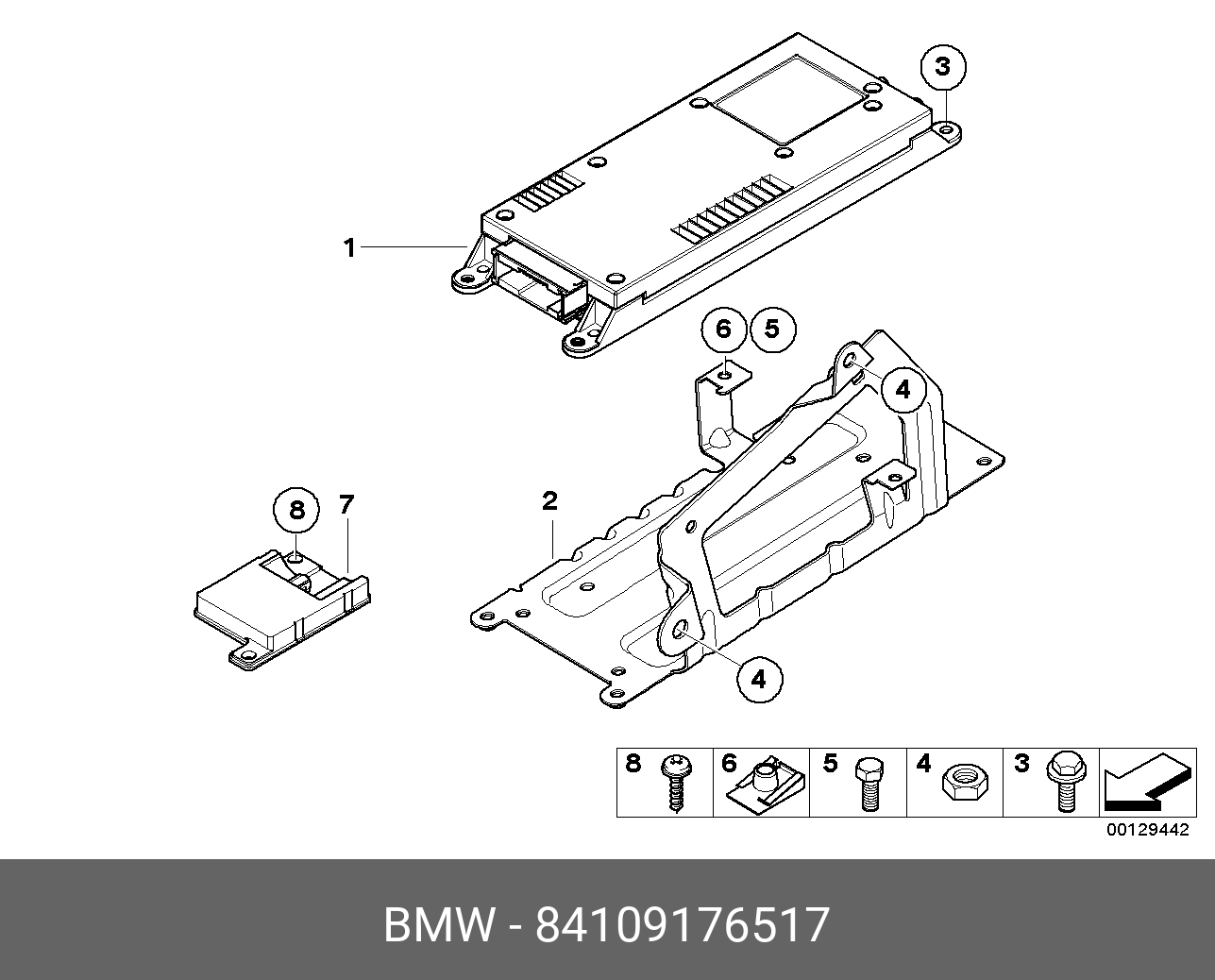 84 10 9 176 517 BMW Переходный провод телефона