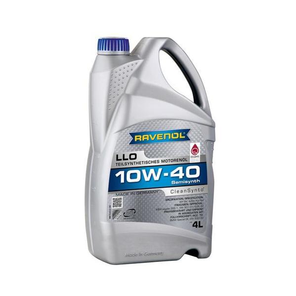 Масло моторное RAVENOL LLO 10W40 полусинтетическое 4 л 1112112004