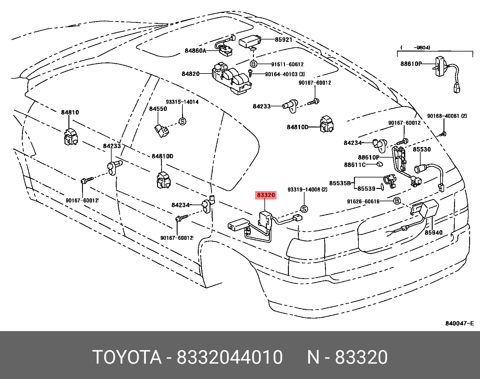 83320-44010 ДАТЧИК УРОВНЯ ТОПЛИВА TOYOTA LEXUS купить, цена в Екатеринбурге