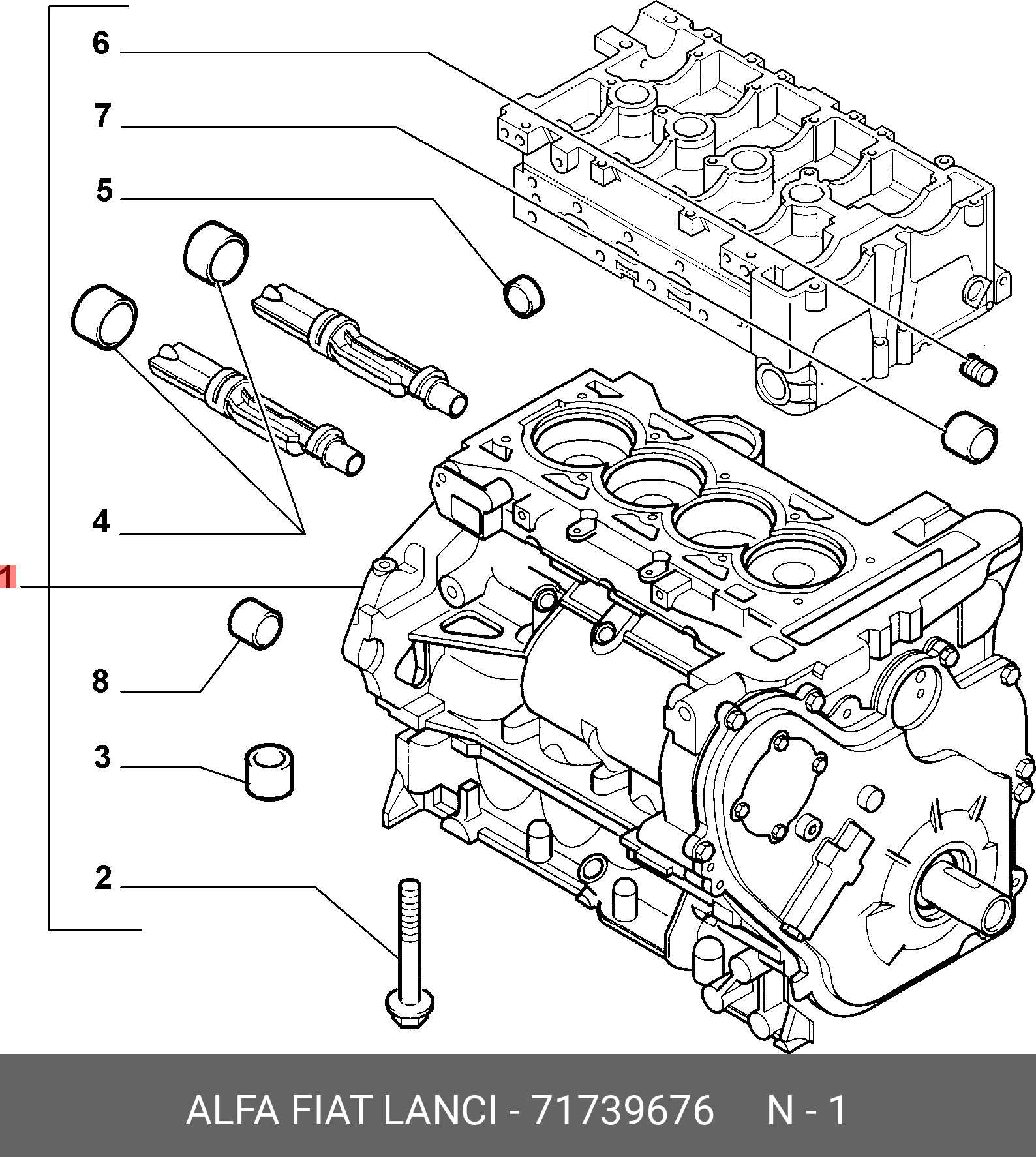 71739676 FIAT блок двигателя V2.2 (БЕЗ НОМЕРА) - купить, цена в  Санкт-Петербурге