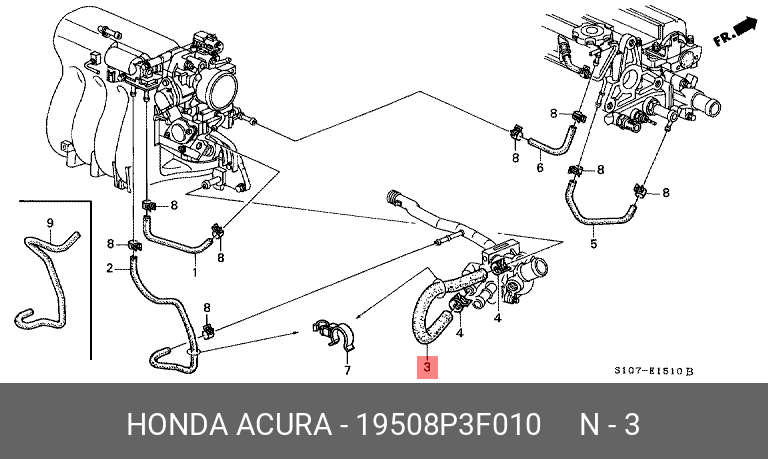 Схема системы охлаждения хонда срв 3