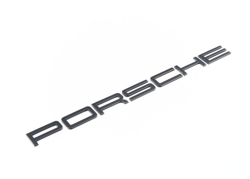 Porsche OEM Genuine 991 911 Matte Black PORSCHE Rear Nameplate Badge Emblem New