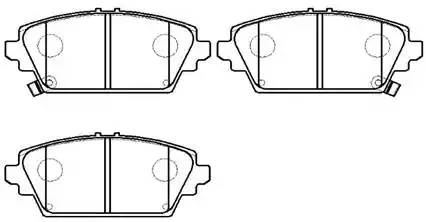 Колодки тормозные передние (Honda)
