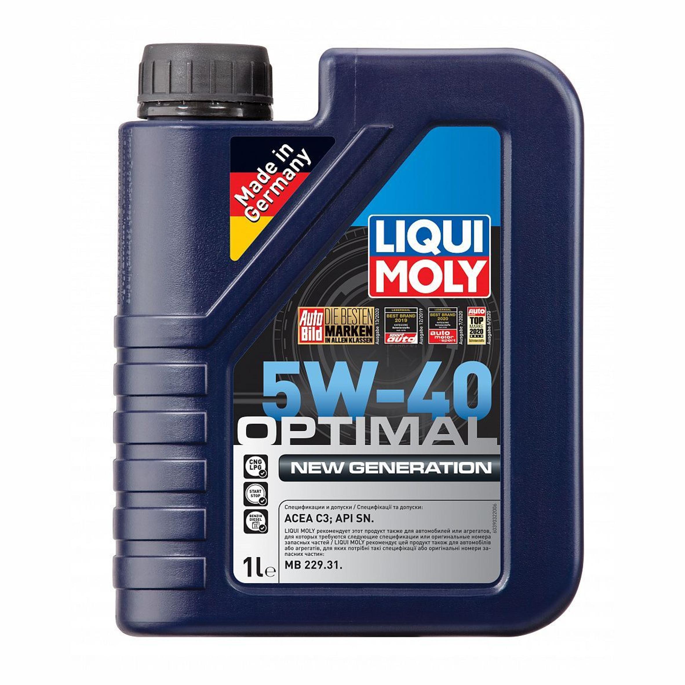 LM Optimal New Generation 5W-40 SN, C3 Масло моторное синт. 1л