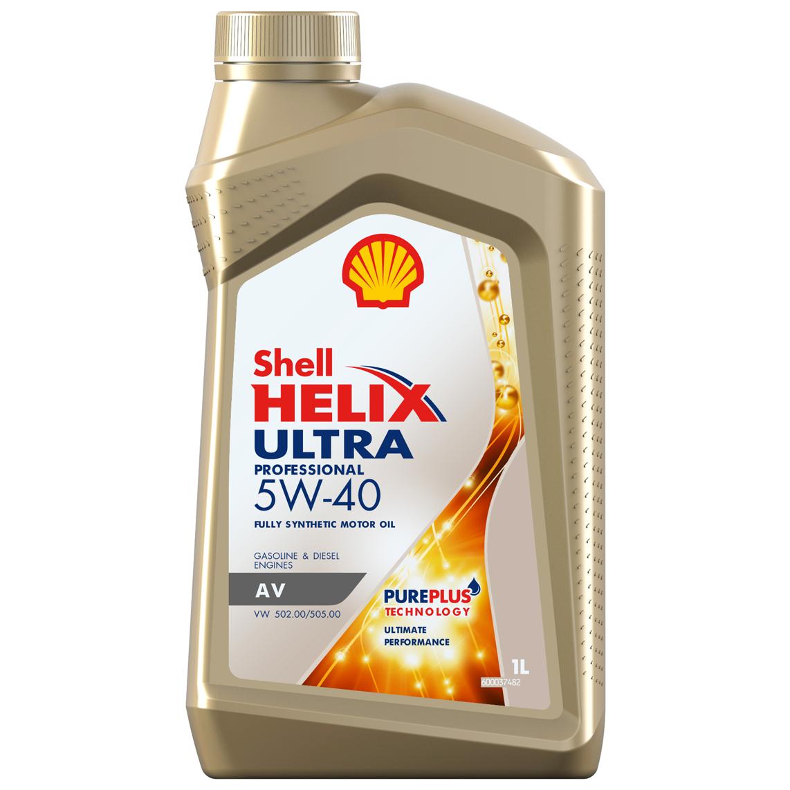 SHELL HELIX PROFESSIONAL ULTRA  AV 5W-40 / Масло моторное синт. 1л