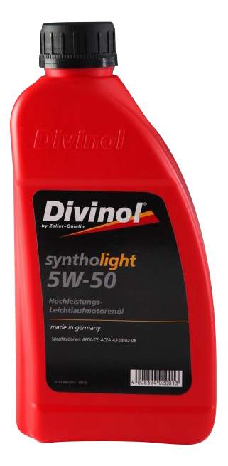 Масло моторное полусинтетическое 'Syntholight 5W-50', 1л