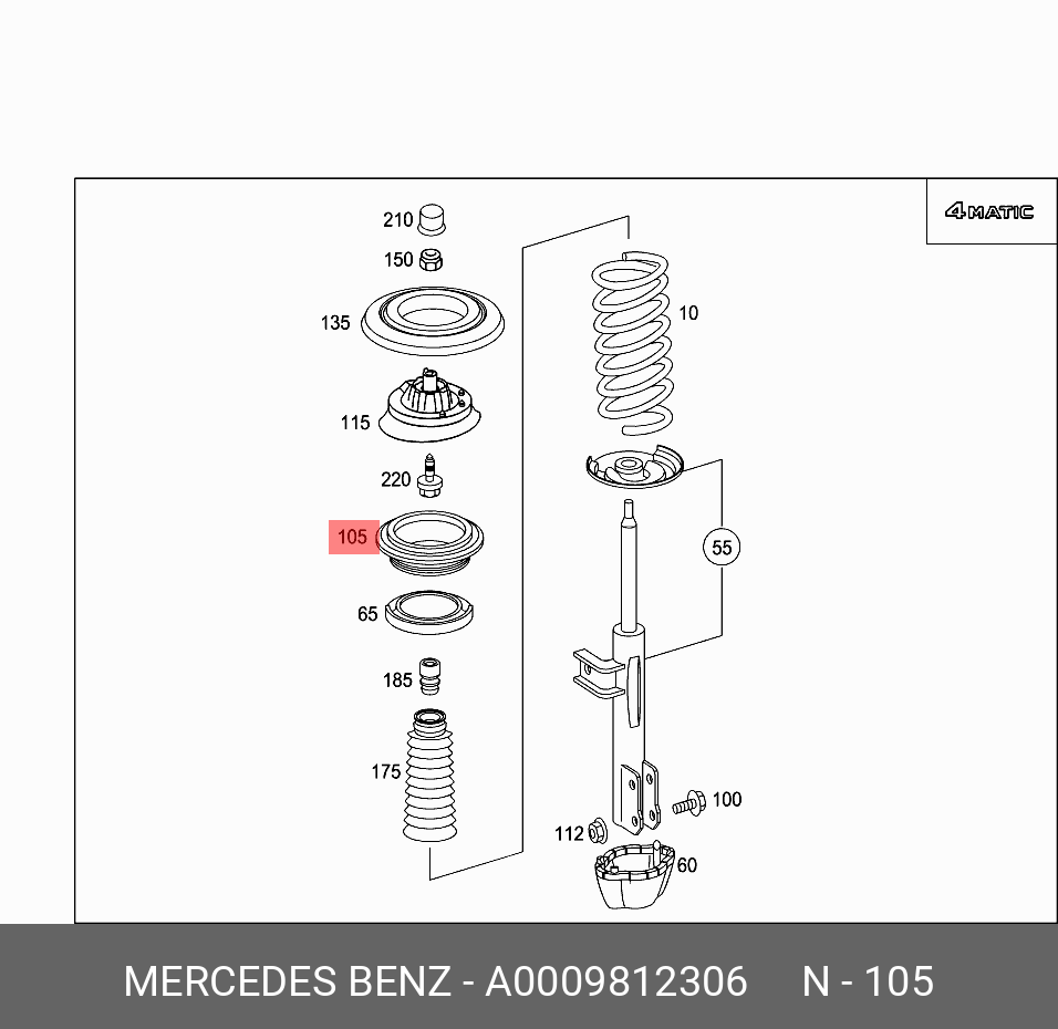 Купить Передние Стойки Мерседес W203