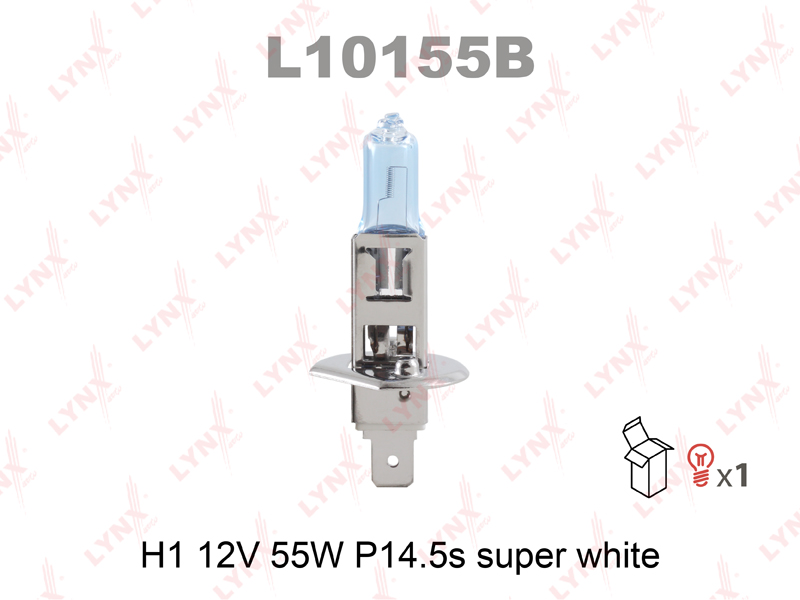  Лампа LYNX H1 12v 55w super white L10155B