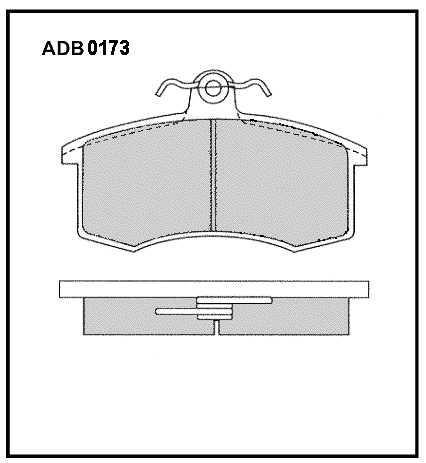 Колодки тормозные передние ВАЗ 2108 Allied nippon (ADB0173) Япония (16)