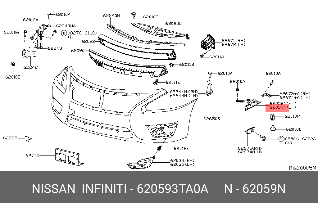 Nissan Altima 13 15 Bumper Bracket Front Big Stifner Lh 62059 3ta0a Spare Parts Shop