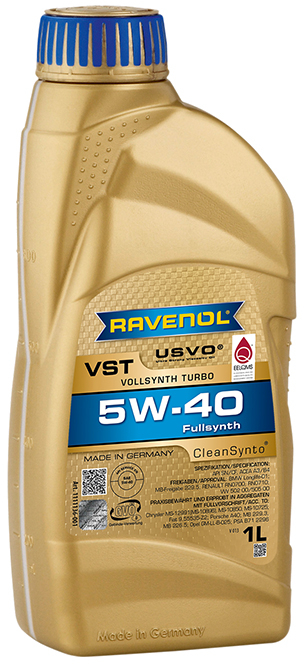 Масло моторное RAVENOL VST 5W-40 1л (синтетика+ПАО)