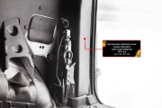 Внутренняя обшивка стоек задних фонарей (без скотча) для LADA Largus (фургон) 2012-н.в., шагрень
