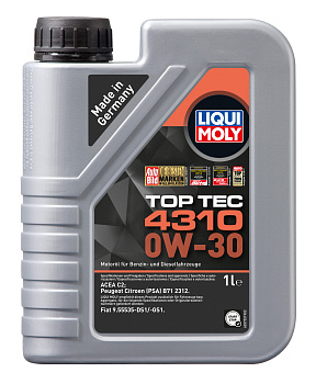 LM Top Tec 4310 0W-30 C2 Масло моторное синт. (1L)