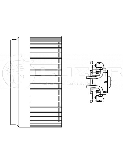 Э/вентилятор отоп. для а/м Volvo XC90 (02-)/S60 (00-)/S80 (98-)