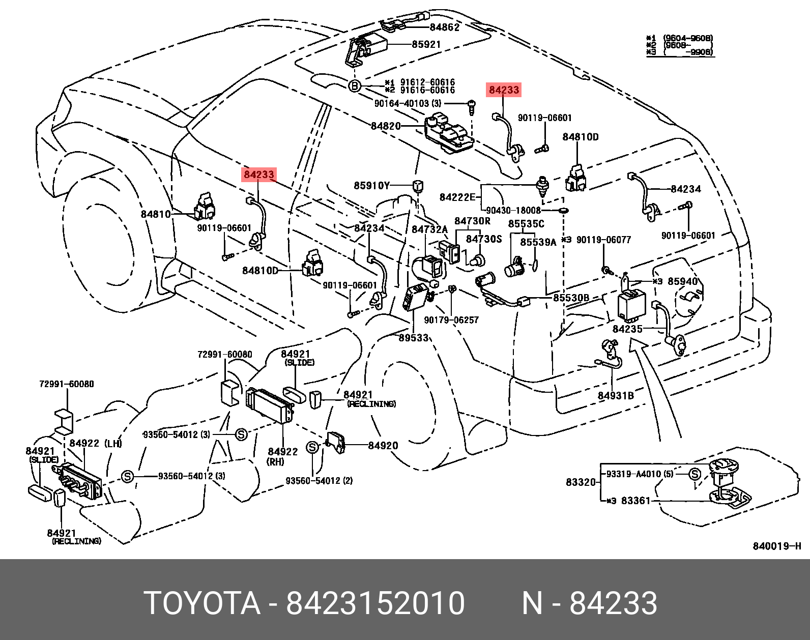 84231-52010 Концевик двери TOYOTA купить, цена в Челябинске