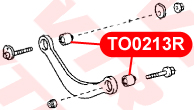 сайлентблок рычага заднего поперечного верхнего TOYOTA AVENSIS (T250) 03-07