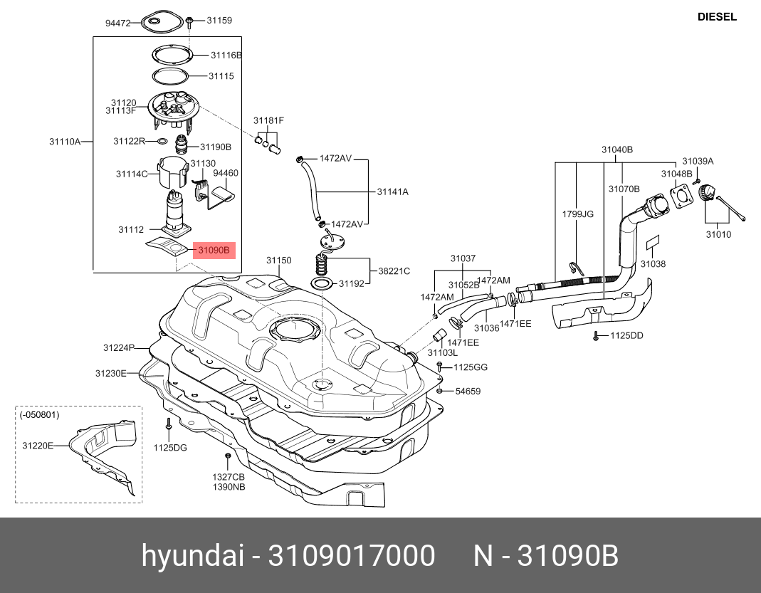 Hyundai kia 31090 d7000