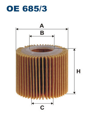 фильтр масляный (картридж) TOYOTA AURIS (E150) 07-12, COROLLA (E150) 06-13, RAV4 (A30, A40) 05-19