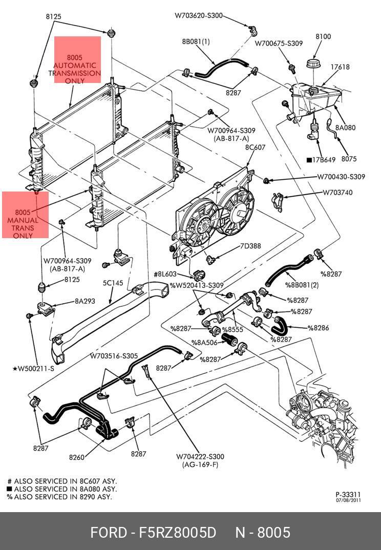 Купить производителя FORD артикул F5RZ-8005-D в Крыму (Симферополь,  Евпатория , Саки)