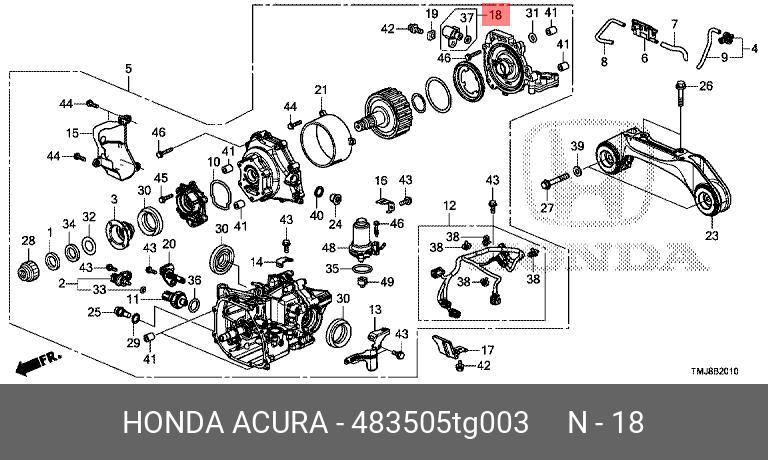 Схема запчастей honda hr v