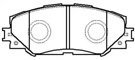 колодки тормозные передние (139,2*50,6мм) TOYOTA AURIS (E150) COROLLA (E150)