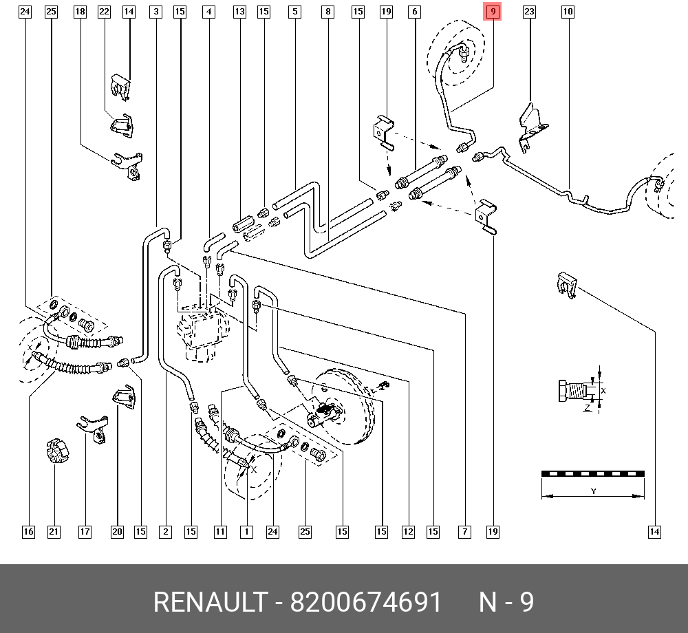 Renault трубка тормозная. 8200674686 Renault трубка тормозная. Схема тормозной системы Рено Меган 1999 год. Трубки тормозной системы Рено Меган 2. Схема тормозных трубок Рено Меган 2.