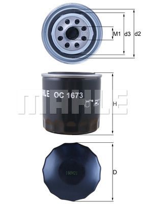 Фильтр маслянный (Hyundai,Kia) OC1673